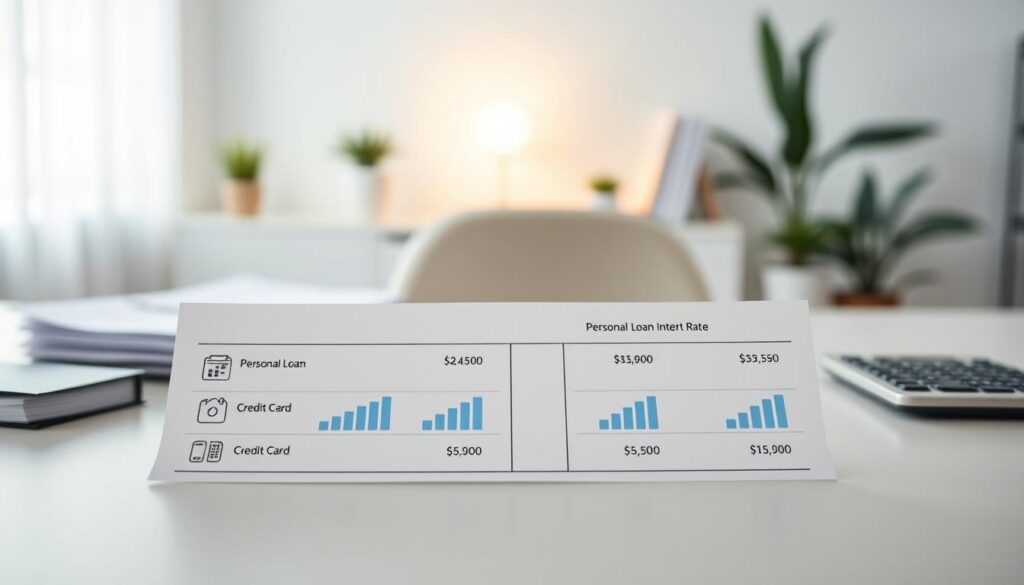 personal loan vs credit card interest rate comparison