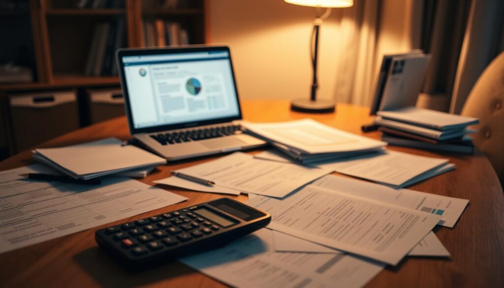 preparing financial documents for loan application